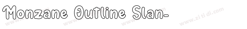 Monzane Outline Slan字体转换